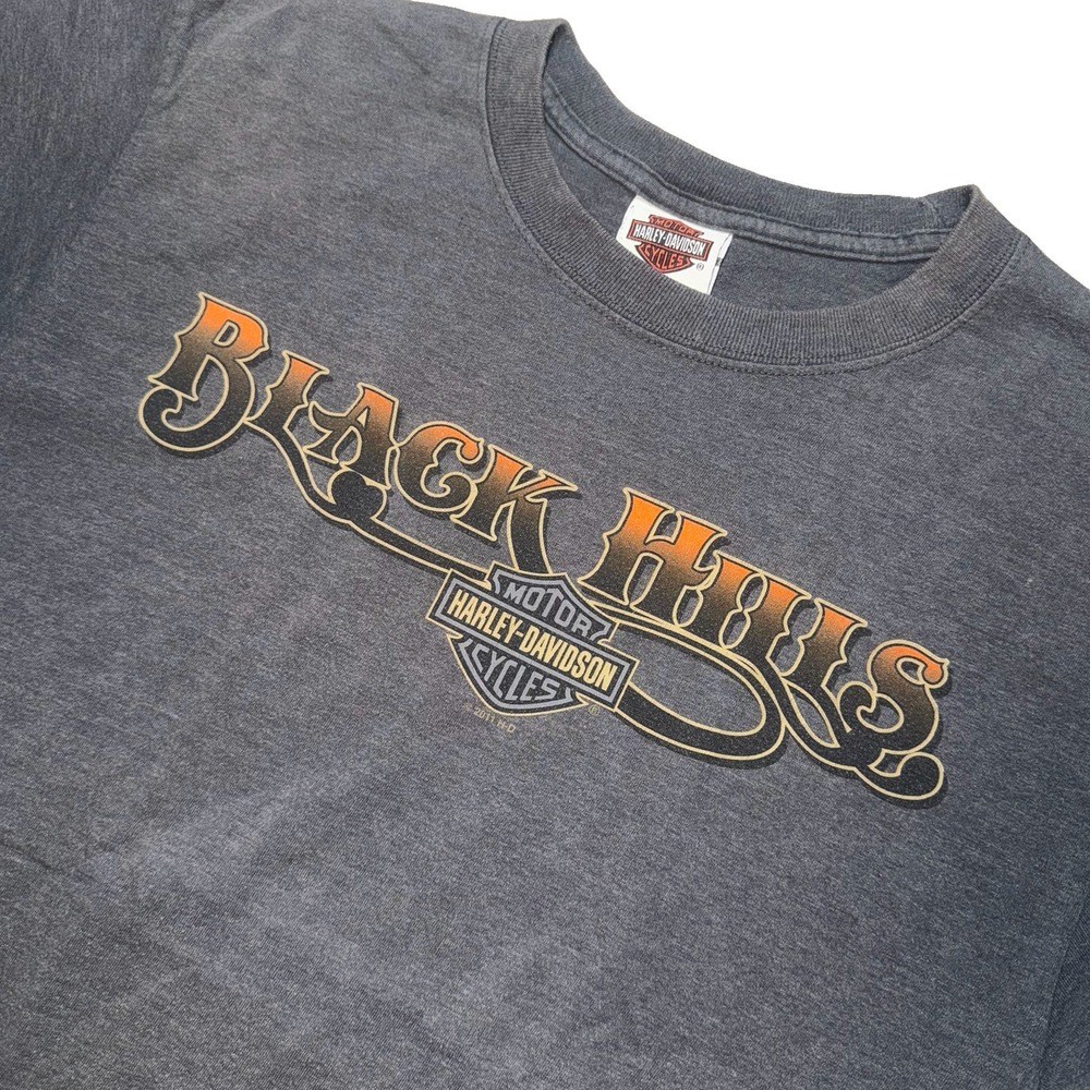 2011 Harley Davidson Black Hills Rapid City SD Mount Rushmore Double Sided Shirt